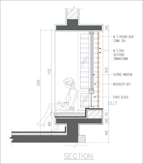 Germany Architecture, Construction Details Architecture, Construction Art, Detail Arsitektur, Art Construction, Window Seat Design, Window Architecture, Architecture Portfolio Design, Window Detail