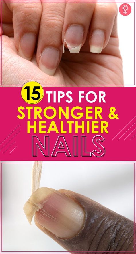 15 Tips For Stronger and Healthier Nails: For some, growing longer nails is a nightmare because of their vulnerability. But the good news is that you can strengthen your nails by taking care of them and by making a few lifestyle changes. So before you give up those fancy manicure ideas, take a look at these tips to get stronger nails. #nails #nailcare #healthynails #strongnails #nailcaretips Grow Long Nails, Longer Nails, Nail Growth Tips, Grow Nails Faster, Stronger Nails, Natural Nail Care, Nagel Tips, Weak Nails, Tongue Health
