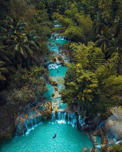 Nature is Beyond of Our Thought and Words Cambugahay Falls, Philippines. Elba, Holiday Places, Sagada, Bora Bora, Palawan, Siargao, Cambugahay Falls, Philippines Travel, Destination Voyage