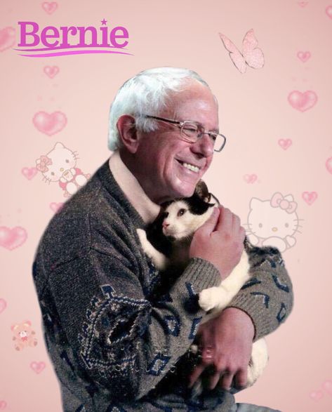 bernie sanders pink aesthetic #bernie #berniesanders #pink #aesthetic #wallpaper #bernieaesthetic #berniewallpaper Bernie Sanders Poster, Bernie Sanders Meme, Pink Aesthetic Wallpaper, Protest Art, Dorm Posters, Bedroom Wall Collage, Picture Collage Wall, Photo Wall Collage, Bernie Sanders