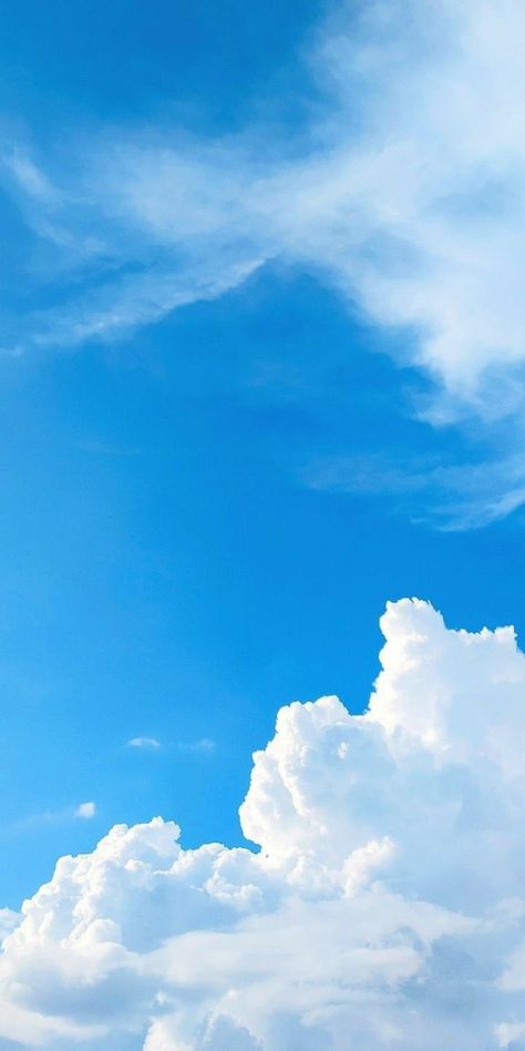 Sky Pictures Blue, Image Ciel, Beautiful Sky Pictures, Blue Sky Images, Chill Wallpaper, Blue Sky Wallpaper, Pictures Blue, Blue Sky Clouds, Sky Images