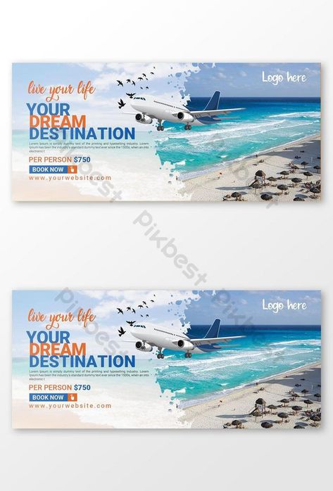 Travel agency template facebook banner#pikbest#Templates#Others Travel Banner Design Ideas, Travel Banner Design, Travel Agency Poster, Travel Agency Flyer, Banner Travel, Travel Banner, Marketing Banner, Template Facebook, Banner Design Layout