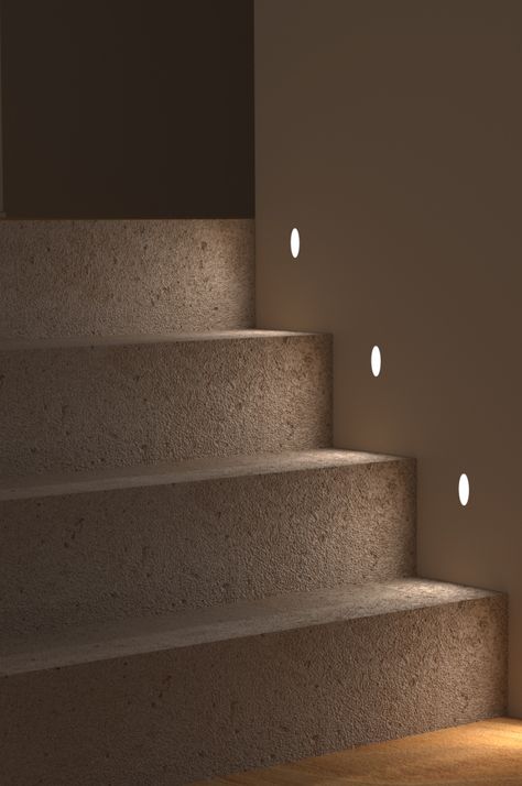 Stairs Lighting Ideas, Minimal Staircase, Indoor Step Lights, Stairway Lighting Ideas, Stair Lights Indoor, Staircase Lighting Ideas, Stairs Lighting, Small Staircase, Stairway Lighting