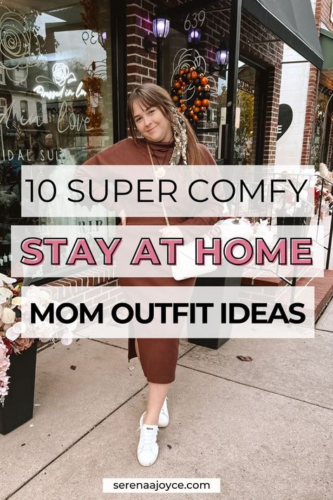 10 Comfy Stay At Home Outfits for Women To Wear This Winter — serenaajoyce House Cleaning Outfits Casual, Stay At Home Winter Outfits, Simple Saturday Outfit, Stay At Home Mom Clothes, House Wear Outfits Casual, Mom Errands Outfit, Stay At Home Mum Outfit, Cute Outfits To Wear At Home, Casual Stay At Home Mom Outfits