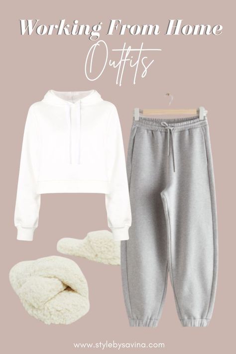 Simple yet chic work from home outfits? This WFH style guide has all the answers you need. Winter Home Outfit, Work From Home Clothes, Home Style Outfit, Matching Loungewear Set, Neutral Winter Outfit, Style Inspiration Aesthetic, Neutral Capsule Wardrobe, Outfit Ideas Korean, Wfh Outfits