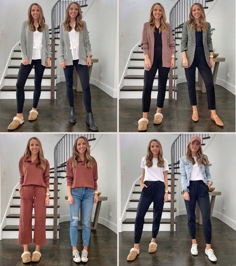 Work To Casual Outfits, Work From Home Outfit Fall, Simple Home Outfits, Comfy Friday Work Outfit, Cozy Work Outfit Casual, Wear At Home Outfits, Cozy Outfit Work, Work From Home Casual Outfits, Best Work From Home Outfits