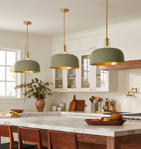 Globe Pendant Lights Over Kitchen Island, Small Cabin Kitchen Ideas, Lights Above Kitchen Island, Kitchen Island Chandelier Lighting, Lighting Over Island, Lights Over Kitchen Island, Kitchen Island Lighting Modern, Mediterranean Kitchen, Kitchen Mood Board