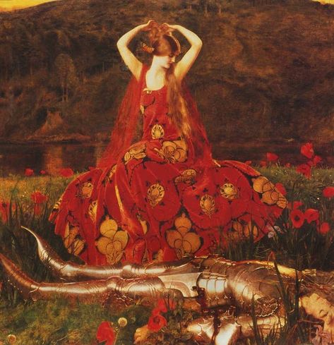 Frank Dicksee Frank Dicksee, Pre Raphaelite Paintings, Pre Raphaelite Brotherhood, Pre Raphaelite Art, John Everett Millais, English Artists, Pre Raphaelite, Rustic Wall Art, Ethereal Art