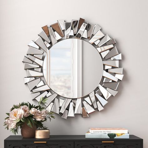 Wall Mirrors Set, Silver Wall Mirror, Modern Wall Mirror, Wood Wall Mirror, Accent Mirror, Mirror Set, Metal Mirror, Round Wall Mirror, Round Mirror