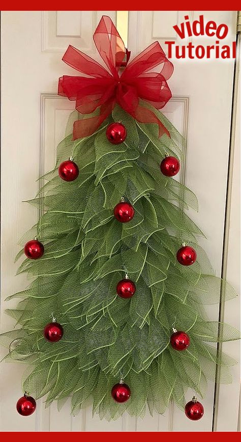 These Christmas decor ideas make easy diy crafts. From the living room to the front porch to the bedroom to outdoor, here are the best Diy Christmas decor ideas for the home or apartment in 2023. Dollar Tree ideas too. #ChristmasDecorations #ChristmasCrafts Dollar Tree Ideas, Diy Christmas Decor Ideas, Buat Pita, Diy Christmas Decor, Christmas Themes Decorations, Diy Christmas Decorations Easy, Christmas Decor Ideas, Holiday Crafts Christmas, Christmas Door Decorations