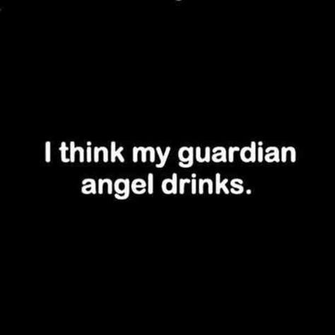 "I think my guardian angel drinks." — unknown #quotes #funnyquotes #instagram #instagramcaption Follow us on Pinterest: www.pinterest.com/yourtango Citations Instagram, Funniest Quotes Ever, Cute Quotes For Instagram, Funny Instagram Captions, Now Quotes, Short Funny Quotes, Fina Ord, Instagram Caption, Motiverende Quotes