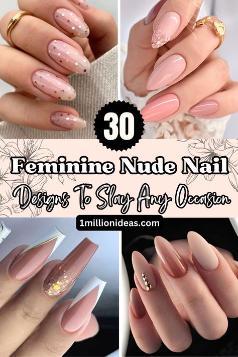 30 Feminine Nude Nail Designs To Slay Any Occasion Nude Nails For Spring 2024, Nude January Nails, Acrylic Nails Neutral Colors Classy, Classy Acrylic Almond Nails, Neutral Gel X Nail Designs, Nail Artwork Design, Neutral Nail Art Designs Classy, Almond Neutral Nails Designs, Nail Tip Designs Coffin