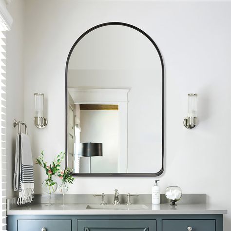 Buy Artist Uniqued Bathroom Mirrors at Moon Mirror. Check Price and Buy Online. ✓ Free Shipping ✓ 30 Day Replacement Guarantee ✓ Only Genuine Products . Arch Mirror Bathroom, Arched Bathroom, Gold Arch Mirror, Black Arch Mirror, Gold Vanity Mirror, Rectangular Bathroom Mirror, Floor Bathroom, Arched Mirror, Metal Frame Mirror