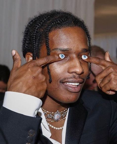 👁 👁 By @asaprocky Rappers Nails, Asap Rocky Nails, Painted Nails Men, Men’s Nail Designs, Male Nail Designs, Male Nails Art, Masc Nails, Male Nail Art, Men Nails