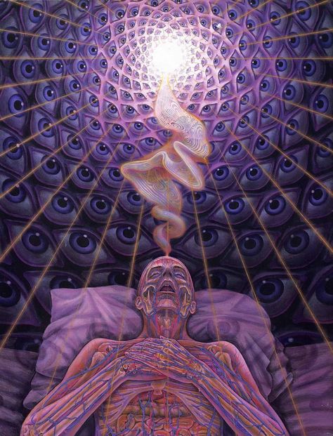 Alex Gray Art, Quantum Healing Hypnosis, Art Visionnaire, Awakening Art, Consciousness Art, Sensory Art, Psychadelic Art, Alex Grey, Spiritual Artwork