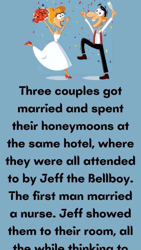 Three couples got married and spent their honeymoons at the same hotel, where they were Honeymoons, Tumblr, Couples Jokes, Wife Jokes, Relationship Jokes, Clean Jokes, Amazing Life Hacks, Jokes Funny, Maquillage Halloween