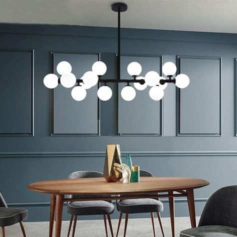 31 Home Items In Black To Match 2021 Trends Nordic Chandelier, Modern Lighting Chandeliers, Cheap Chandelier, Bubble Chandelier, Drop Lights, Art Deco Chandelier, Chandelier Design, Led Pendant Lights, Modern Pendant Light