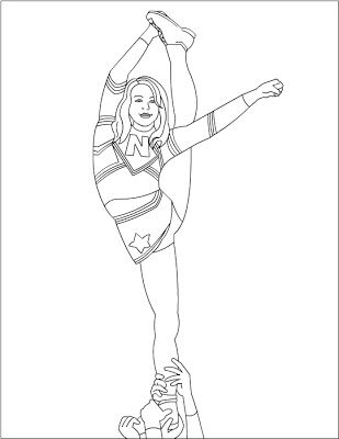 Free Coloring Pages: Cheerleading Coloring pages this would be fun to give to the little girls at mini cheer camp Cheer Coloring Pages, Cheer Drawings, Elementary Cheer, Gymnastics Coloring Pages, Cheerleader Clipart, Cheerleading Accessories, Dance Coloring Pages, Cheer Leading, Cheerleading Stunt