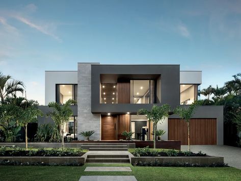 Reka Bentuk Industri, Large Floor Plans, Home Designs Exterior, Contemporary House Exterior, التصميم الخارجي للمنزل, Modern House Facades, Modern Exterior House Designs, Melbourne House, House Outside Design