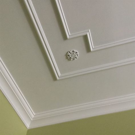 decorating lessons - beautiful mouldings-ceiling trim detail Decorative Ceiling Moulding, Pop Carnish Design, Moulding Ceiling Design, Ceiling Moulding Design, Moulding On Ceiling, Ceiling Molding Design, Pop Desine, Ceiling Molding Ideas, Home Ceiling Design