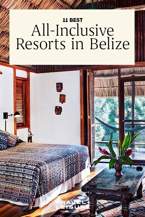 Here are 11 of the best all-inclusive resorts in Belize for your next worry-free vacation.#worldtravel #internationaltravel #travelandleisure All Inclusive Resorts On A Budget, Belize All Inclusive Resorts, Cheapest All Inclusive Resorts, Belize Vacation, Belize Hotels, All Inclusive Family Resorts, Jungle Resort, Belize Resorts, Belize Vacations