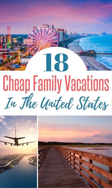 Are you looking for an affordable family vacation in the US. These 18 cheap family vacations are just what you need if you are looking to travel in America on a budget. #cheaptravel #budgettravel #familytravel #vacations Vacation Ideas, Camping, Canada, Destinations, Snorkelling, Cheap Family Vacations, Inexpensive Family Vacations, Affordable Family Vacations, Family Vacation Destinations