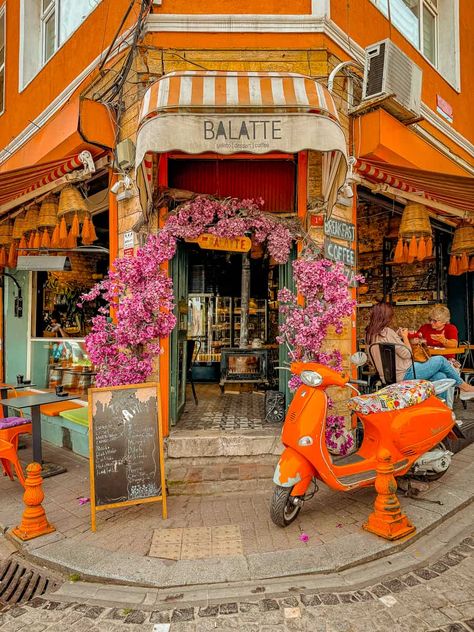 Balatte Gelato Balat Istanbul Turkey Istanbul Aesthetic, Istanbul Turkey Aesthetic, Travel To Istanbul, Istanbul Streets, Istanbul Summer, Colorful Art Installations, Istanbul Aesthetic, Turkey Aesthetic, Istanbul Guide