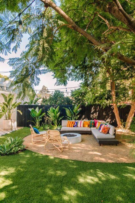 Ideias para Jardim: +88 Ideias Criativas para Decorar seu Espaço Beach Backyard, California Backyard, Pools Backyard, Tropical Backyard, Backyard Beach, Backyard Renovations, Have Inspiration, Backyard Inspiration, Backyard Inspo