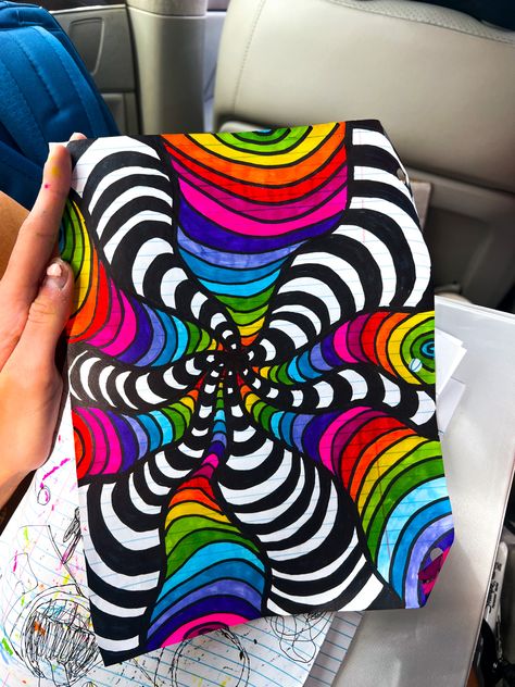 Things To Draw Trippy Easy, Cool Drawing Trippy, Easy Asthetic Drawings Trippy, Doodle Canvas Art, Designs To Draw Patterns Aesthetic, Trippy Easy Doodles, Easy Things To Paint Trippy, Trippy Doodle Ideas Easy, Paint Pen Paintings