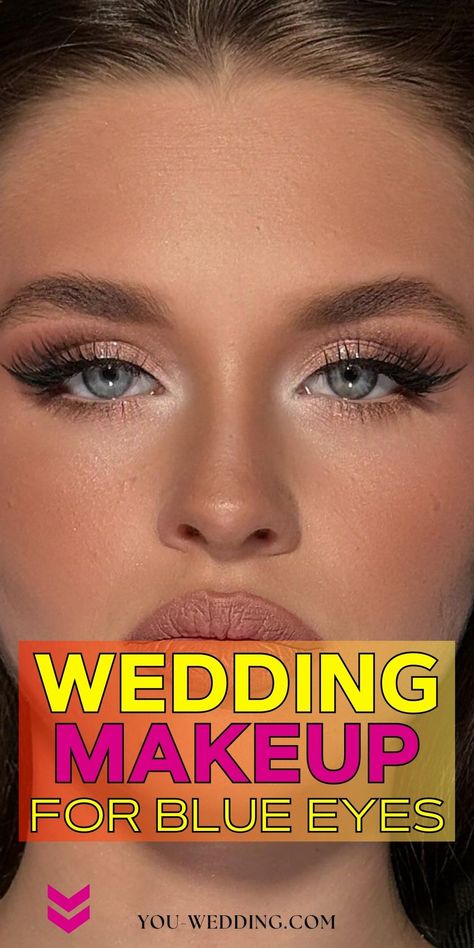 26 Stunning Wedding Makeup Ideas for Blue Eyes | Bridal Beauty for Blondes and Brunettes Wedding Make Up For Bridesmaid, Bridesmaid Makeup Blue Eyes Dark Hair, Bridesmaid Makeup For Blue Eyes Brunette, Makeup With Teal Dress, Bridesmaid Makeup Blue Eyes Natural, Make Up For Blue Eyes Tutorial, Eye Makeup Blue Eyes Blonde Hair, Wedding Makeup For Blue Eyes Mother Of The Bride, Eyeshadow Looks For Blue Eyes Tutorials