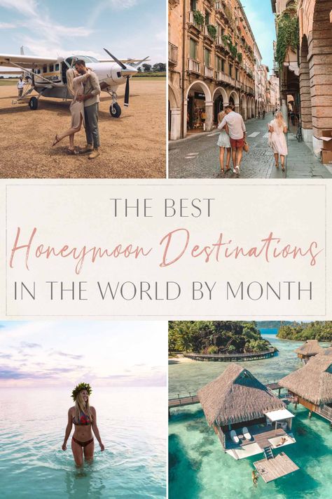 The Best Honeymoon Destinations in the World by Month   • The Blonde Abroad Wanderlust, Honeymoon Destinations, Destinations, Ideas, Honeymoon Destinations Affordable, Honeymoon Destination Ideas, Best Honeymoon Destinations, Best Places To Honeymoon, Honeymoon Places