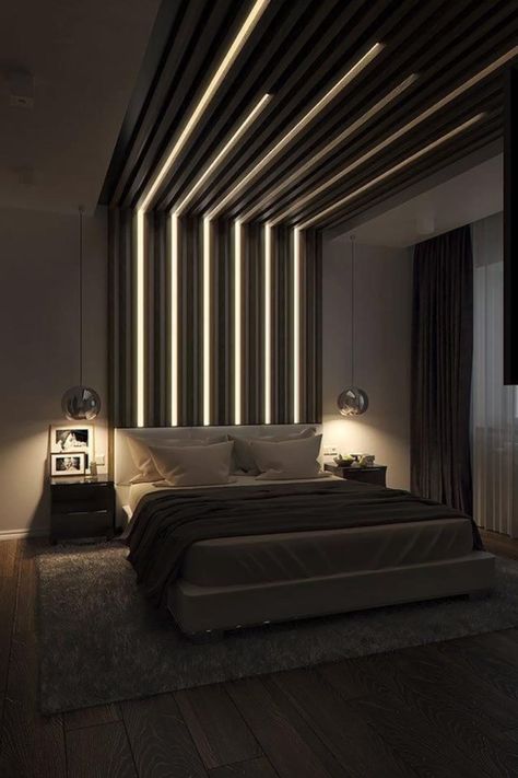 Reka Bentuk Dalaman, Design Ložnic, Villa Design Architecture, Studio Apartment Divider, Modern Luxury Bedroom, تصميم للمنزل العصري, Luxury Bedroom Design, Bedroom False Ceiling Design, Studio Apartment Layout