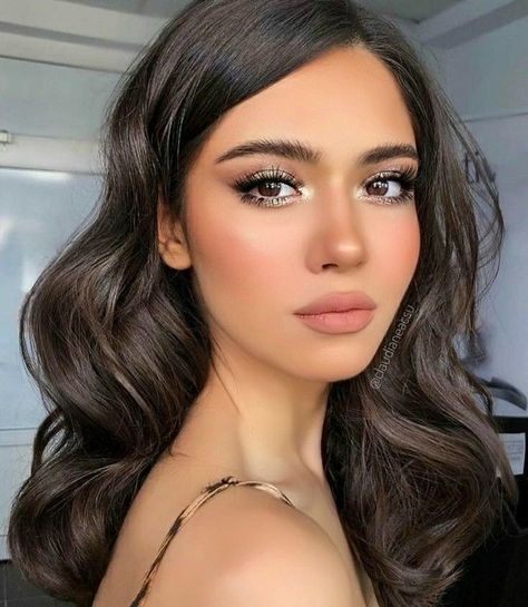 Makeup Prom, Wedding Guest Makeup, Makeup Pengantin, Wedding Makeup For Brown Eyes, Prom Eye Makeup, Bridesmaid Hair Makeup, Prom Makeup Looks, Formal Makeup, Glam Makeup Look