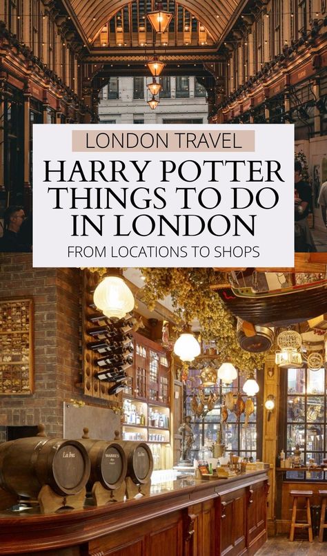 Discover all the best Harry Potter things to do in London when traveling to London for the first time, the second or the tenth - some of the best Harry Potter locations in London, Harry Potter afternoon tea and restaurants and Harry Potter shops in King's Cross, and more! best free things to do in london | london travel guide | london food guide | best places to visit in london | magical places in london | most instagrammable places in london | leadenhall market | best markets in london Harry Potter Things, London Harry Potter, Harry Potter Locations, Leadenhall Market, Best Markets In London, Harry Potter London, Harry Potter Filming Locations, London Travel Guide, London England Travel