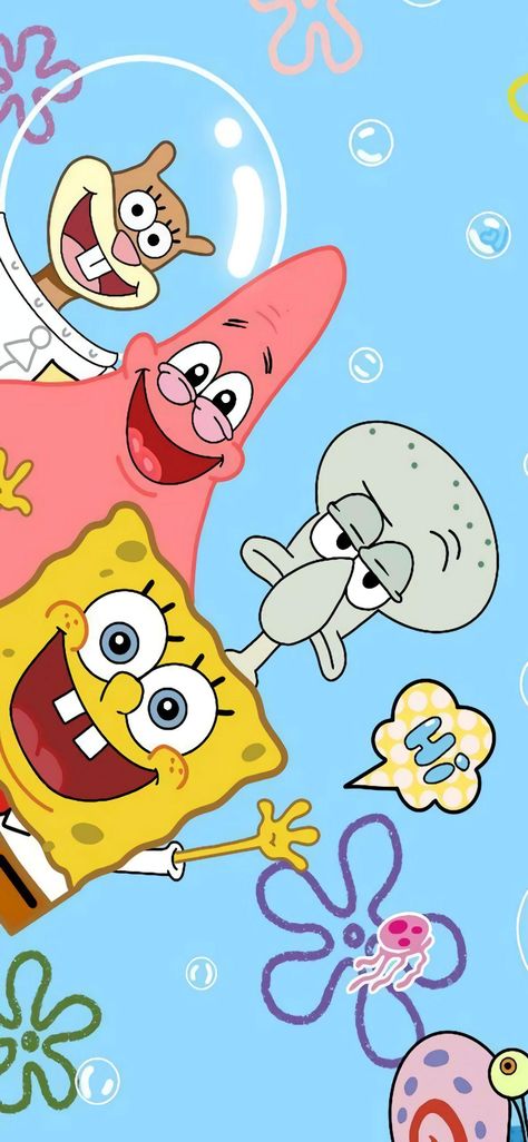 Iphone Wallpaper Disney, ศิลปะ Sugar Skull, Spongebob Iphone Wallpaper, Griffonnages Kawaii, Wallpaper Spongebob, Spongebob Drawings, سبونج بوب, Spongebob Painting, Seni Pastel