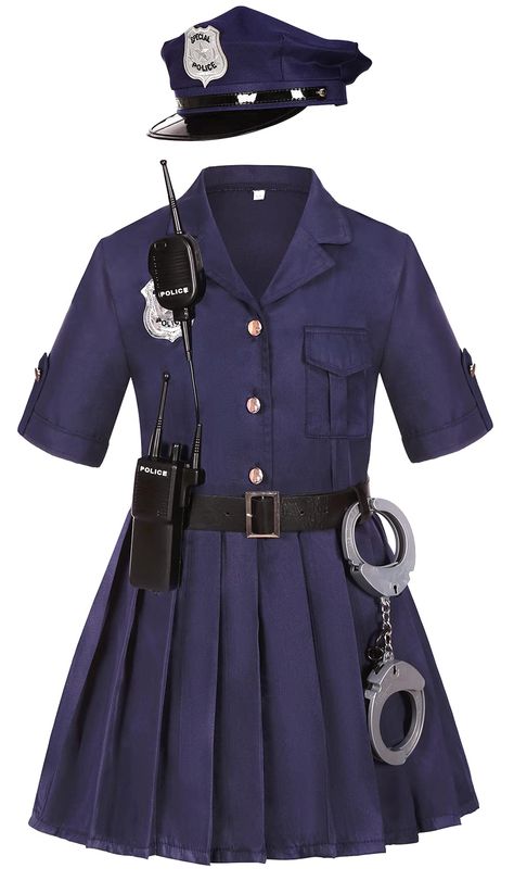 Woman Police Officer Costume, Police Outfit Women, Police Officer Dress To Impress, Police Girl Costume, Police Officer Outfit, Police Clothes, Police Woman Costume, Police Dress, Cop Outfit