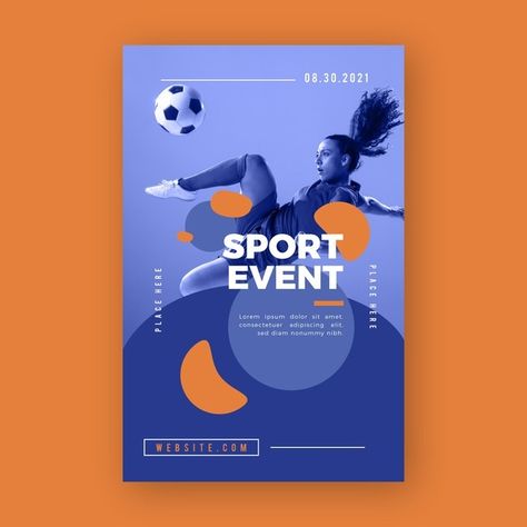 Sport event poster template Free Vector | Free Vector #Freepik #freevector #poster #template #sport #football Banner Design, American Football, Sport Banner, Sport Poster Design, Sports Graphic Design, Soccer Event, Flyer Design Layout, Football Poster, Sport Poster