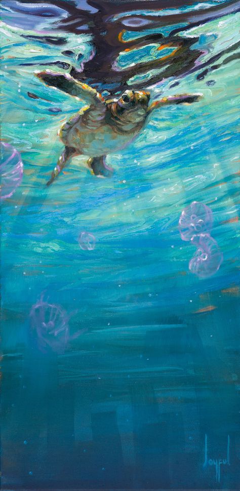 Marine Life Painting, Marine Life Art, Sea Turtle Painting, Underwater Painting, Marine Painting, Underwater Art, Marine Art, Turtle Painting, Turtle Art