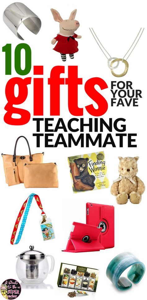 Looking for the perfect Christmas gift for your favorite elementary teacher or teaching teammate? Check out these Amazon gift ideas for Christmas, back to school, birthdays, end of the school year, teacher appreciation, or any holiday you want to get your favorite educator something cute & useful! Even on a budget you can find the perfect present for your fave classroom teacher in these 10 teacher teammate gift ideas! #christmas #christmasgifts #giftideas #Amazon #AmazonPrime #teachergifts Teacher Coworker Gifts, Amazon Gift Ideas, Gift Ideas For Christmas, Super Teacher, Classroom Teacher, First Year Teachers, End Of The School Year, 3rd Grade Classroom, Classroom Printables