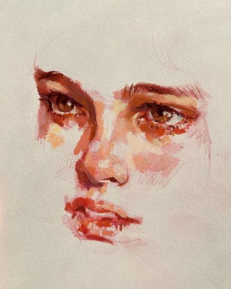 Portrait Inspiration Painting, Oil Pastel Human Drawing, Art Using Pastels, Human Oil Painting, Pastel Eyes Drawing, Oil Pastel Portrait Realistic, Portrait With Oil Pastel, Portrait Pastel Drawing, Oil Pastel Face Drawing