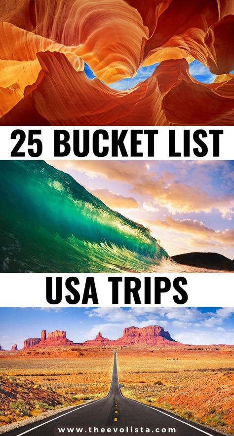 Epic USA Bucket List Trip Ideas | Best USA Road Trips | Unique destinations in the USA | Best USA attractions for your bucket list | Jaw dropping USA hidden gems | USA Travel Guide | How to plan a USA road trip | American travel | Domestic travel | Coolest USA trips | Prettiest places to see in the US | US travel destinations | Best USA National parks | USA Parks | Top USA travel destinations | United States Travel | Pacific Coast Highway #roadtrip #USA #Unitedstates #traveltips #bucketlist Country, Destinations, Bucket List Travel, Rv, Trips, Wanderlust, Vacation Ideas, Bucket List Destinations, Road Trip Usa