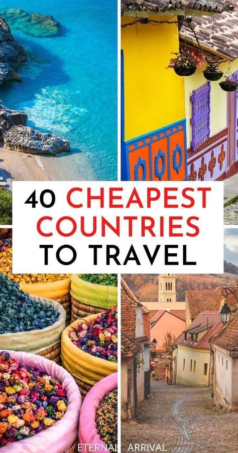 I asked 40 of the most well-traveled bloggers around the world what they thought the cheapest countries to visit in the world are, and they delivered well beyond just your usual Southeast Asian… Trips, Destinations, Vacation Ideas, Travel Destinations, Wanderlust, Travel Cheap Destinations, Budget Travel Destinations, Travel Destinations Affordable, Travel Destinations Bucket Lists