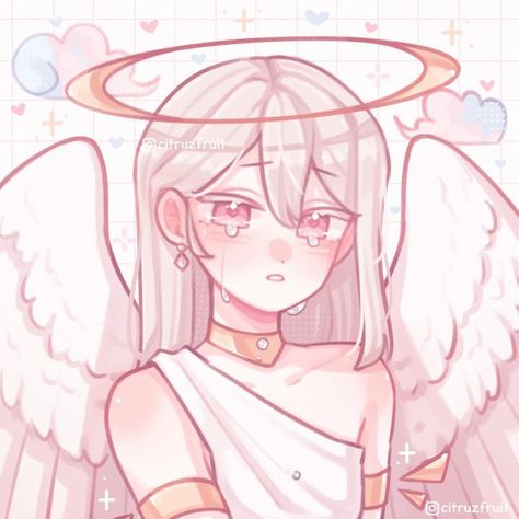 ✦ diane ✦ on Instagram: "My OC Angelica! Her nickname is Angel (which is rather self explanatory) Not my favourite piece but I’m proud of my improvement! I’m not so happy with the face, but I really like the wings ^^ . . . #art #digitalart #drawing #illustration #illust #cuteart #kawaii #kawaiiart #kawaiigirl #pastel #pastelaesthetic #softaesthetic #pinkaesthetic #oc #angel" Angel Art Aesthetic Anime, Angel Hair Drawing, Choker Reference Drawing, Pink Angel Drawing, Angelic Pink Aesthetic, Angel Cute Drawing, Halo Reference Angel, Pastel Angel Aesthetic, Angel Drawing Anime