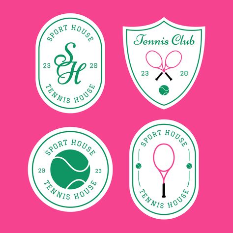 Modern Simple Sport House Tennis Club Logo Logo Design Sports Ideas, Sports Company Logo, Tennis Club Logo Design, Country Club Merch, Sports Club Logo Design, Country Club Logo Design, Tennis Club Branding, Padel Logo Ideas, Retro Sports Logo