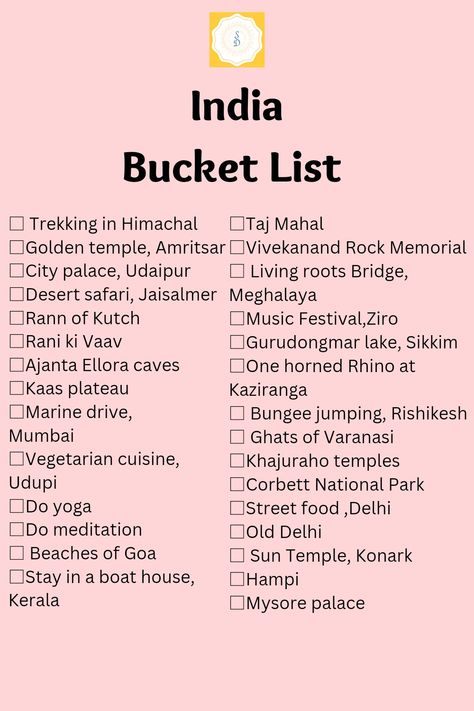 College Bucket List, India Bucket List, Travel India Beautiful Places, Travel Destinations In India, India Travel Places, Travel Infographic, Top Places To Travel, Holiday Travel Destinations, Adventure Travel Explore