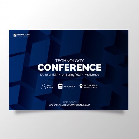 Modern technology conference template | Free Vector #Freepik #freevector #freebackground #freebanner #freeflyer #freeposter Seminar Invitation Card Design, Conference Invite Design, Conference Banner Design, Conference Invitation Design, Invite Background, Invitation Corporate, Corporate Invitation Design, Conference Invitation, Webinar Invitation