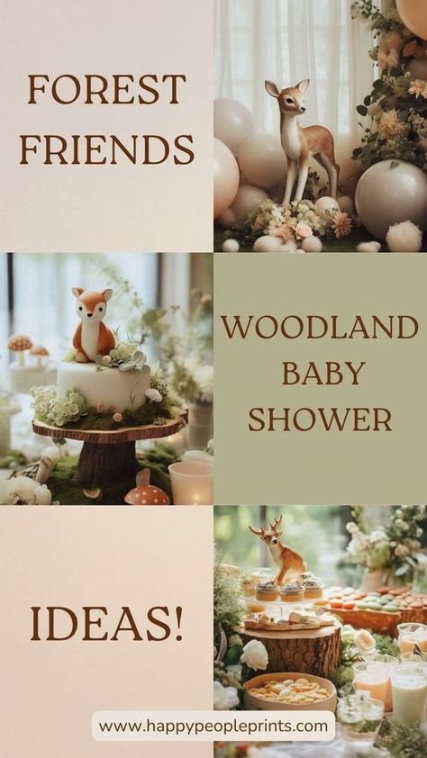 Unveil the charm of a Woodland Baby Shower with Forest Friends at the center stage. Discover forest-inspired baby shower ideas that cater to both boys and girls. Explore woodland cakes adorned with adorable creatures and mouthwatering treats. Elevate the ambiance with woodland decorations and a welcoming Forest Friends Baby Shower Theme. Step into this enchanting forest world! Baby Shower Ideas Woodland Theme, Friends Baby Shower Ideas, Friends Baby Shower Theme, Forest Friends Baby Shower Ideas, Woodland Creatures Baby Shower Ideas, Forest Animal Baby Shower Theme, Forest Baby Shower Favors, Forest Baby Shower Decorations, Enchanted Forest Baby Shower Theme