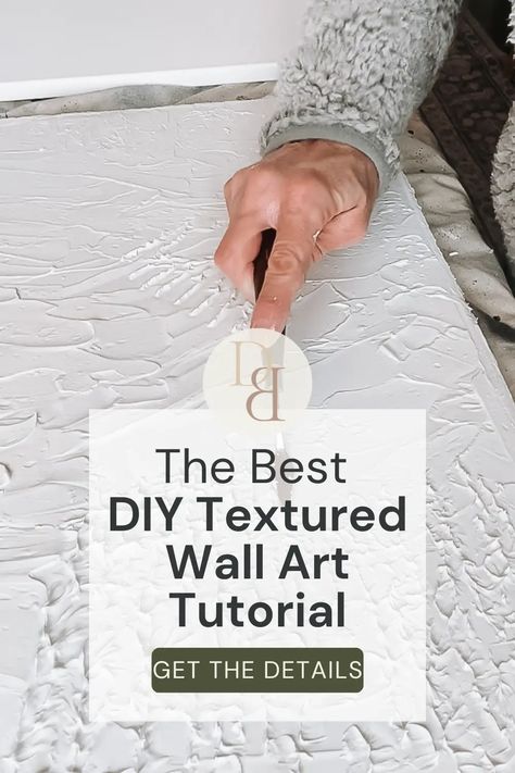 Hand Made Wall Art, Textured Canvas Art Tutorial, Painting With Sand Texture, Textured Wall Art Diy, Diy Textured Wall, Diy Textured Wall Art, Diy Large Wall Art, Texture Painting Techniques, Wall Art Tutorial