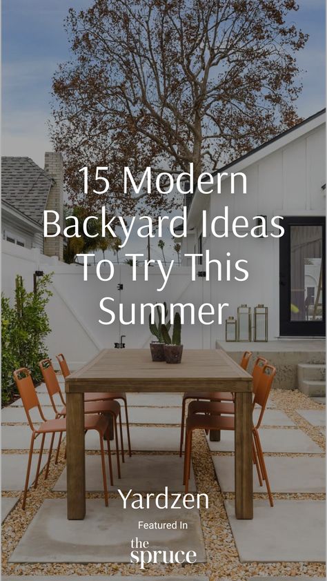 Xeroscaping Backyard, Minimal Backyard, Modern Backyard Ideas, Modern Backyard Garden, Garden Design Layout Modern, Rectangle Garden Design, Hardscape Backyard, Planning Garden, Modern Backyard Design