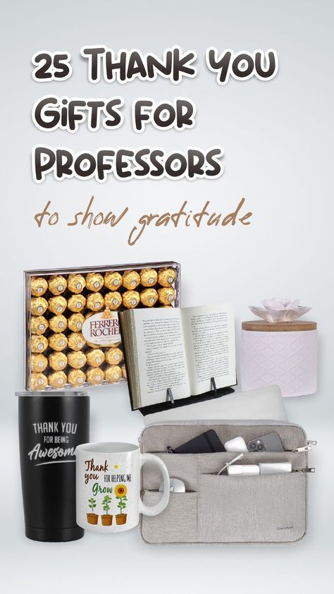 here we will help you choose the best piece of memorabilia for your professors. In fact, we have curated 25 thank you gifts for professors that are inspiring, lovely, appropriate, memorable, and fancy! #christmasideas #giftideas #thebestgift #christmasgiftideas #usefulgifts #christmasgift #gifts #giftsforchristmas #coolgifts #funfacts #facts #awesomefacts #awesomeinvention #awesomegadget Gifts For College Professors Thank You, Graduation Gift For Professor, College Professor Gifts Ideas, Nursing Professor Gifts, Professor Gift Ideas, Professor Gifts, Gift For Professor, Thabk You, Best Thank You Gifts